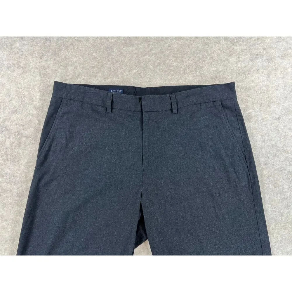 J. Crew Factory Men's Bedford Charcoal Gray Chino Pants Size 34x30 (27)